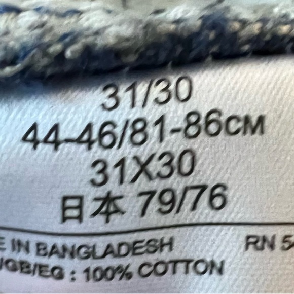 Men's GAP Straight Leg Vintage Wash Jeans Blue Size 31x30 - Picture 3 of 5